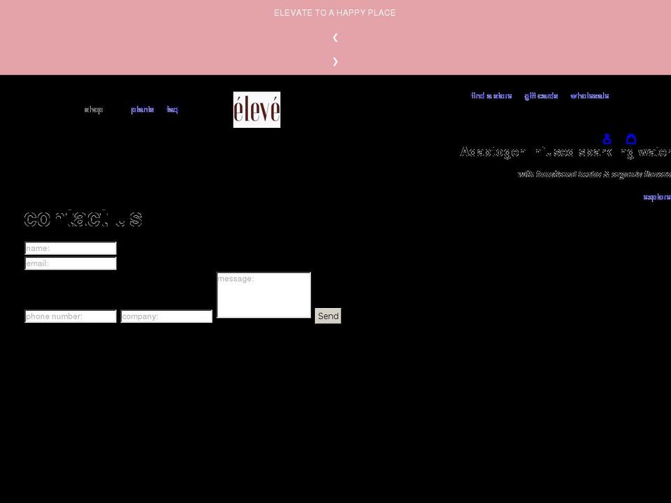 elevewater.com shopify website screenshot