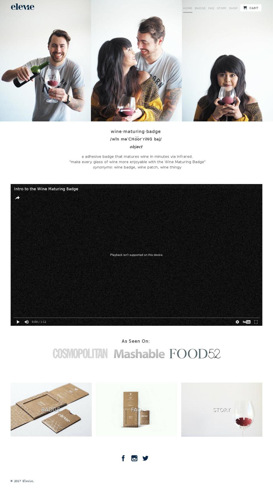 elevie.com shopify website screenshot