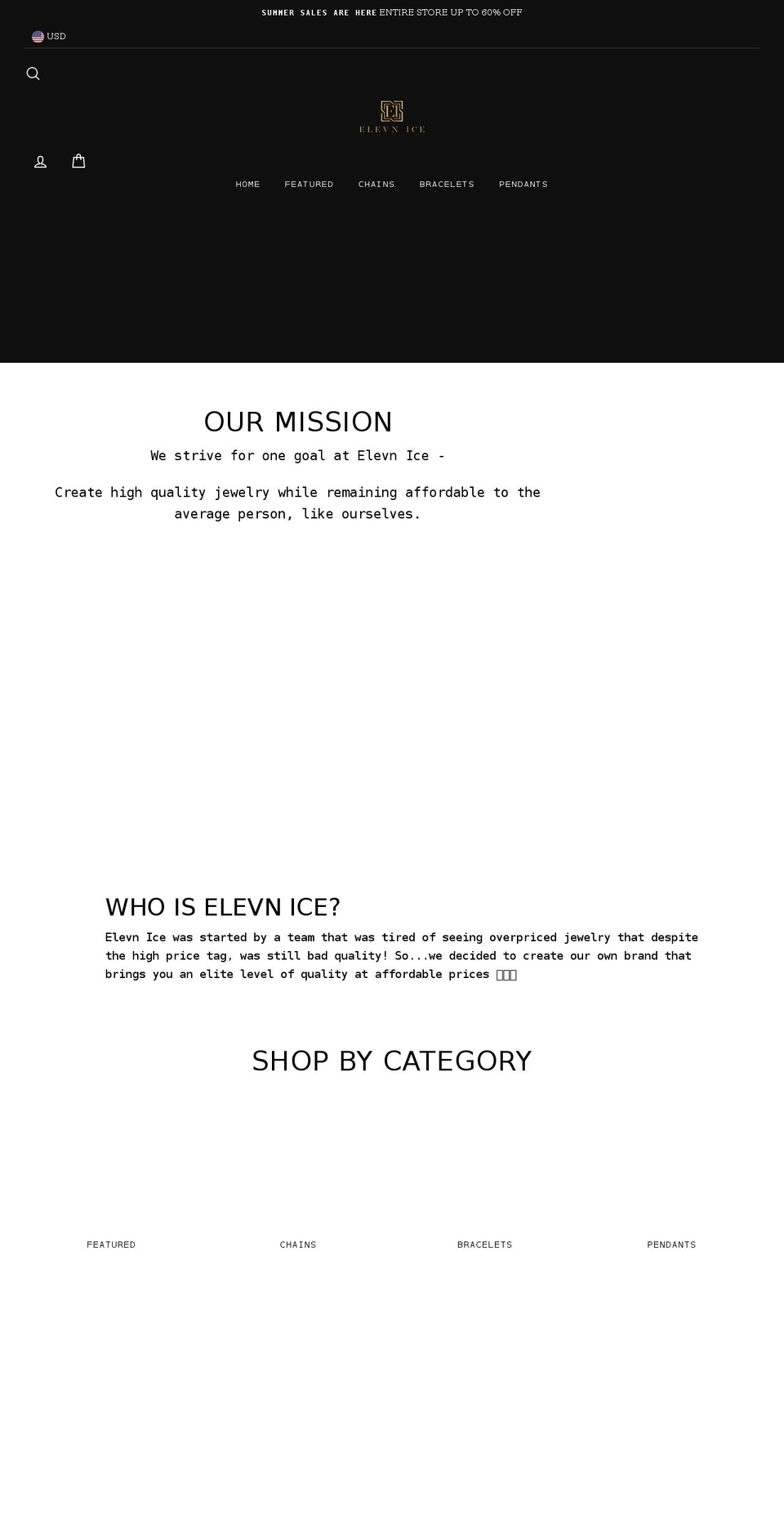 elevnice.com shopify website screenshot