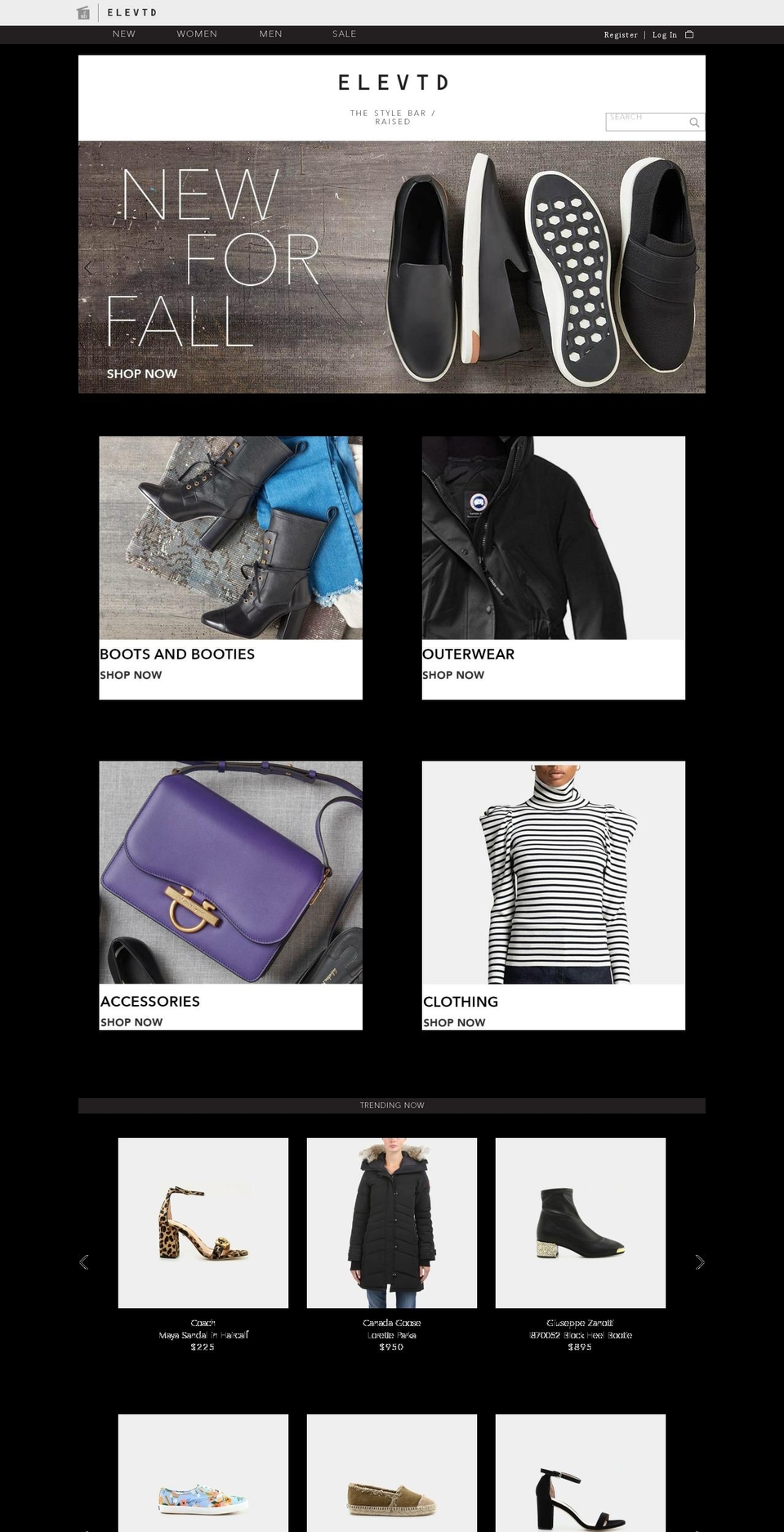 elevtd.com — Shopify storefront screenshot