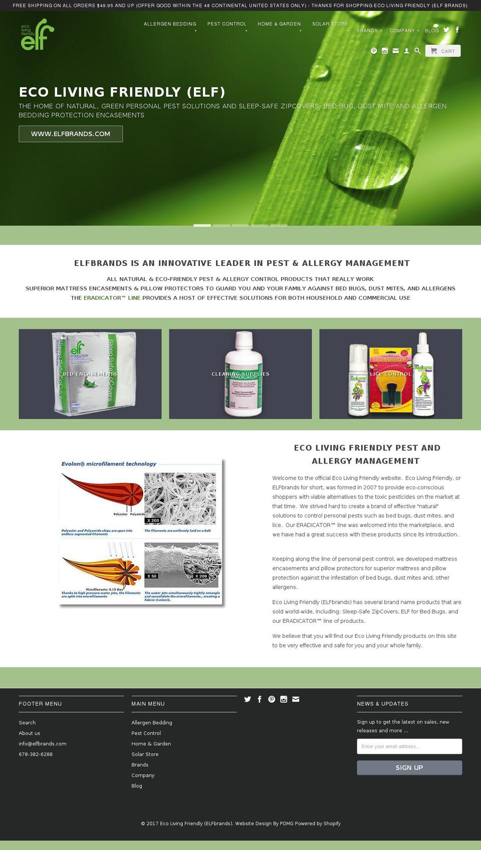 elfbrands.com shopify website screenshot