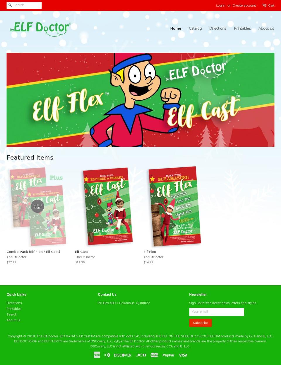 elfdr.com shopify website screenshot