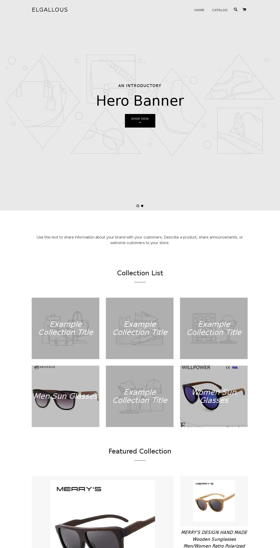 elgallous.com — Shopify storefront screenshot