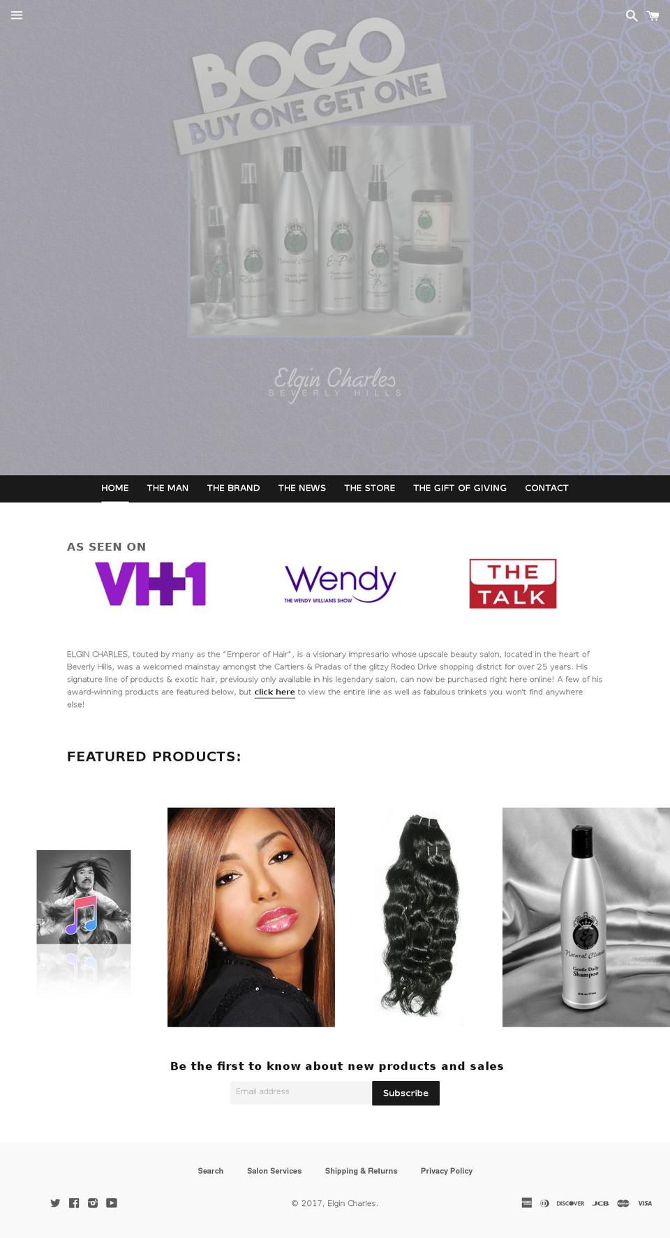 elgincharles.com shopify website screenshot