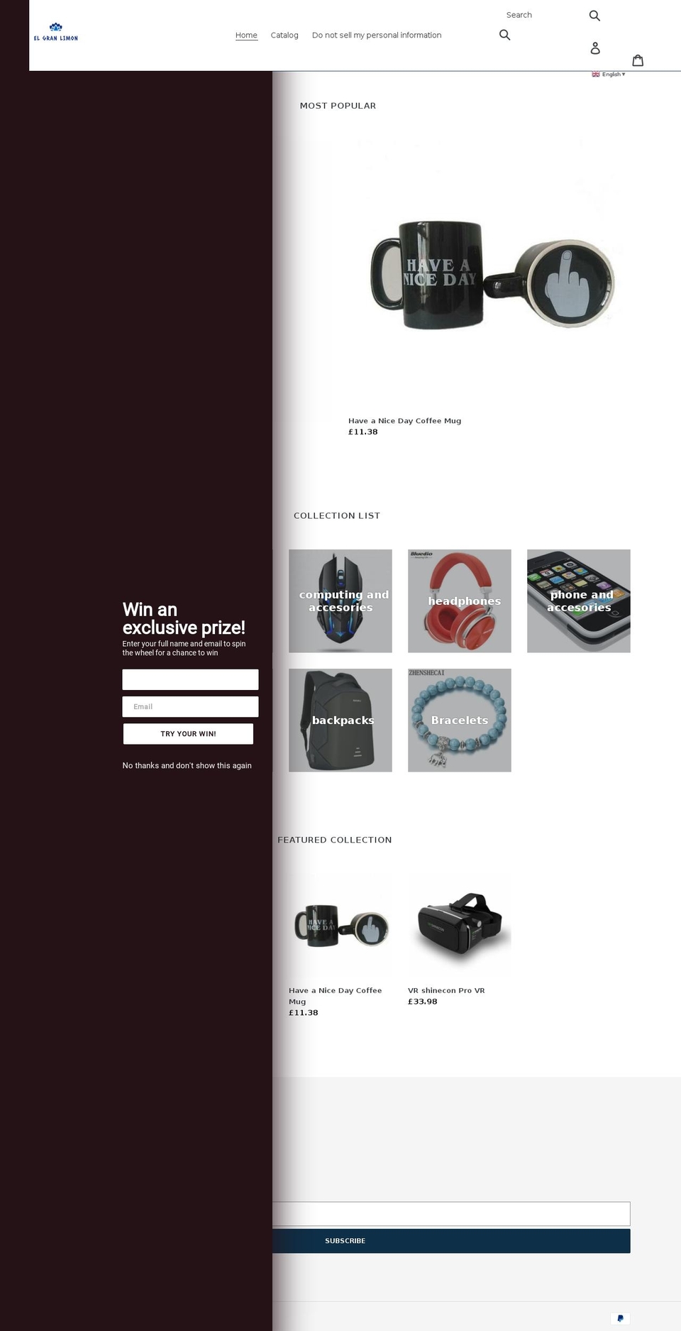 elgranlimon.com shopify website screenshot