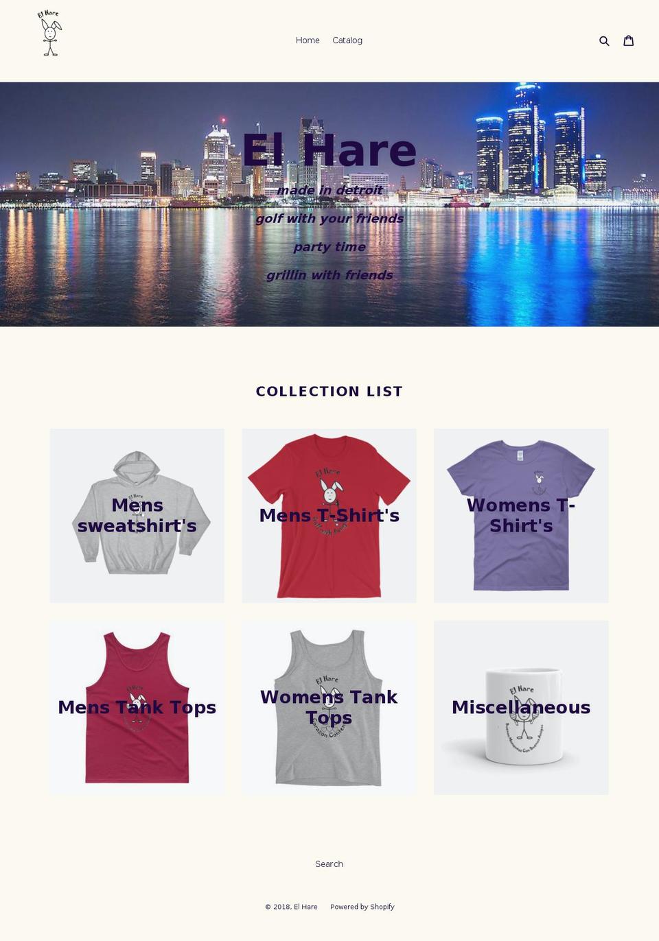 elhare.com — Shopify storefront screenshot