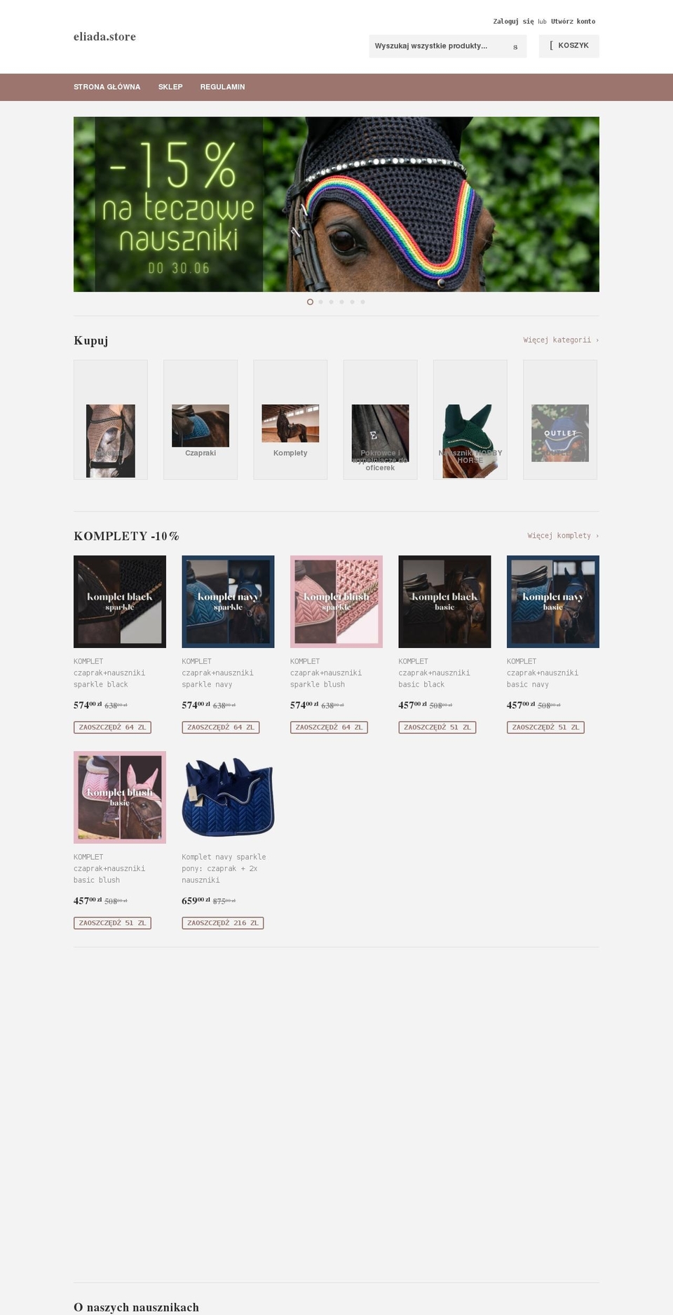 eliada.store shopify website screenshot