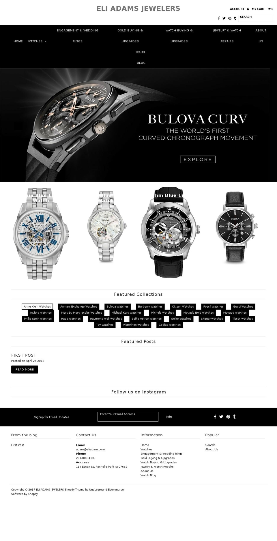 eliadam.net shopify website screenshot