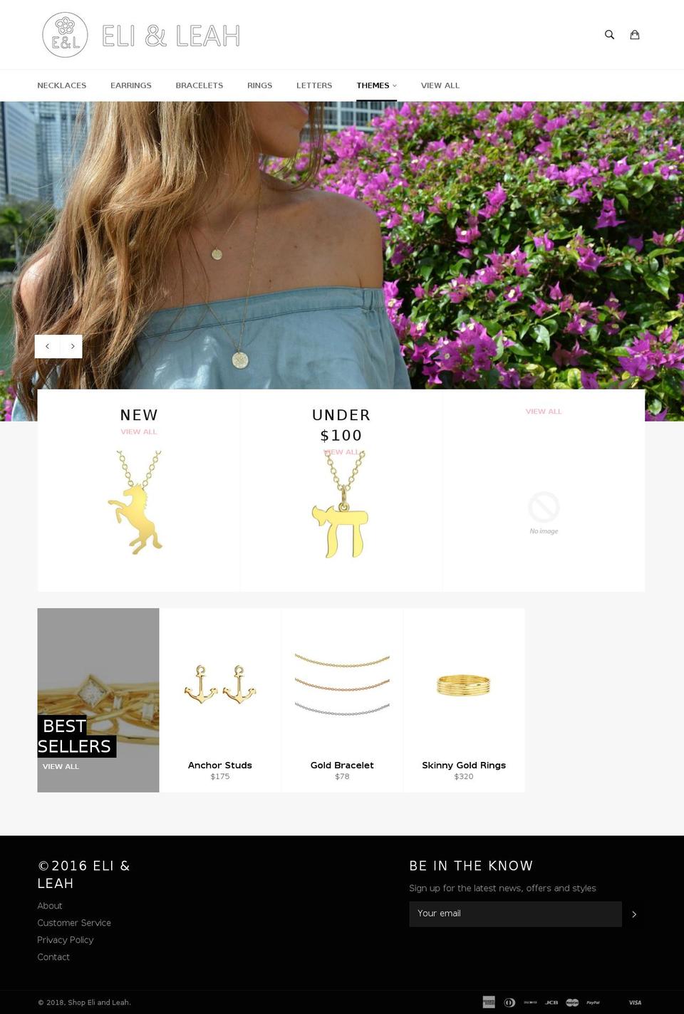 eliandleah.com — Shopify storefront screenshot