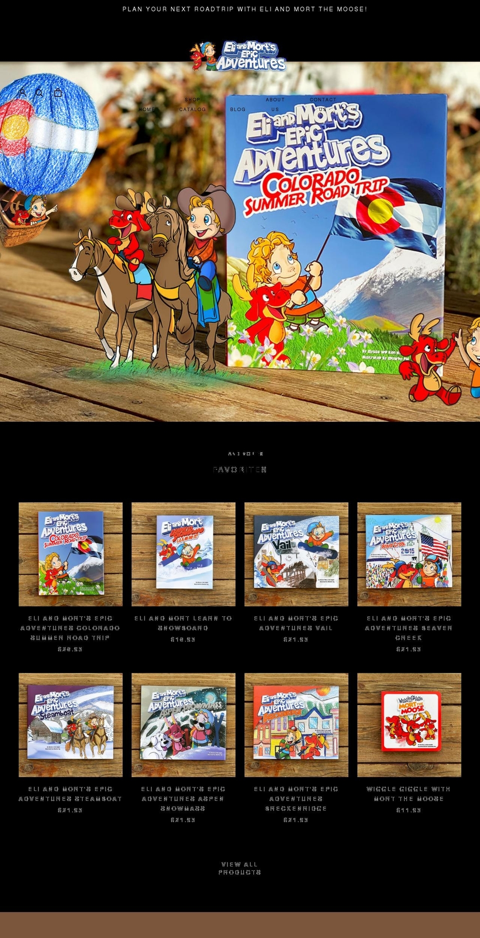 eliandmort.com shopify website screenshot