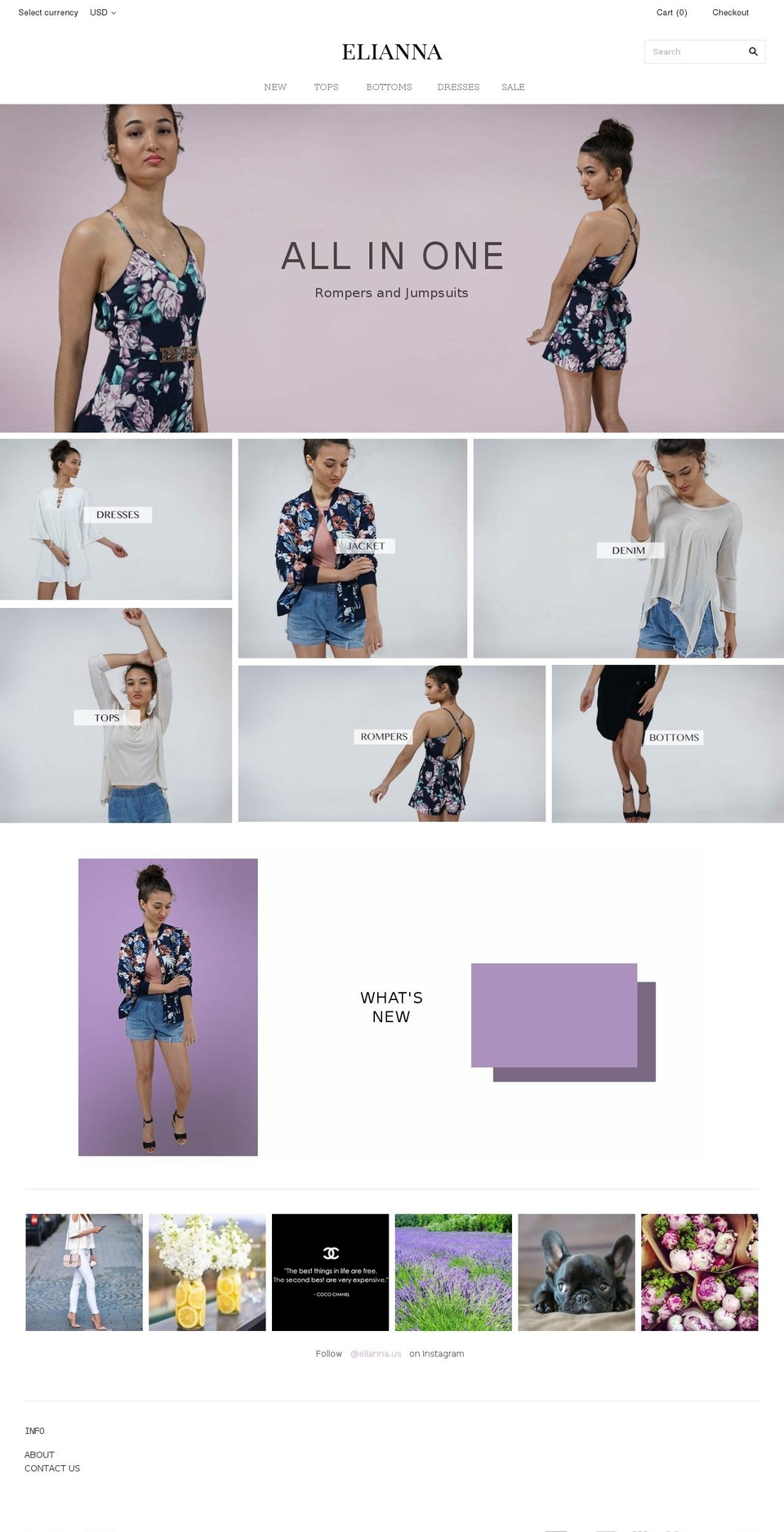 elianna.us shopify website screenshot