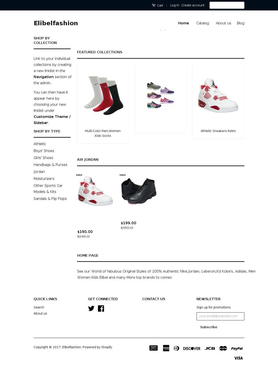 elibelfashion.com shopify website screenshot