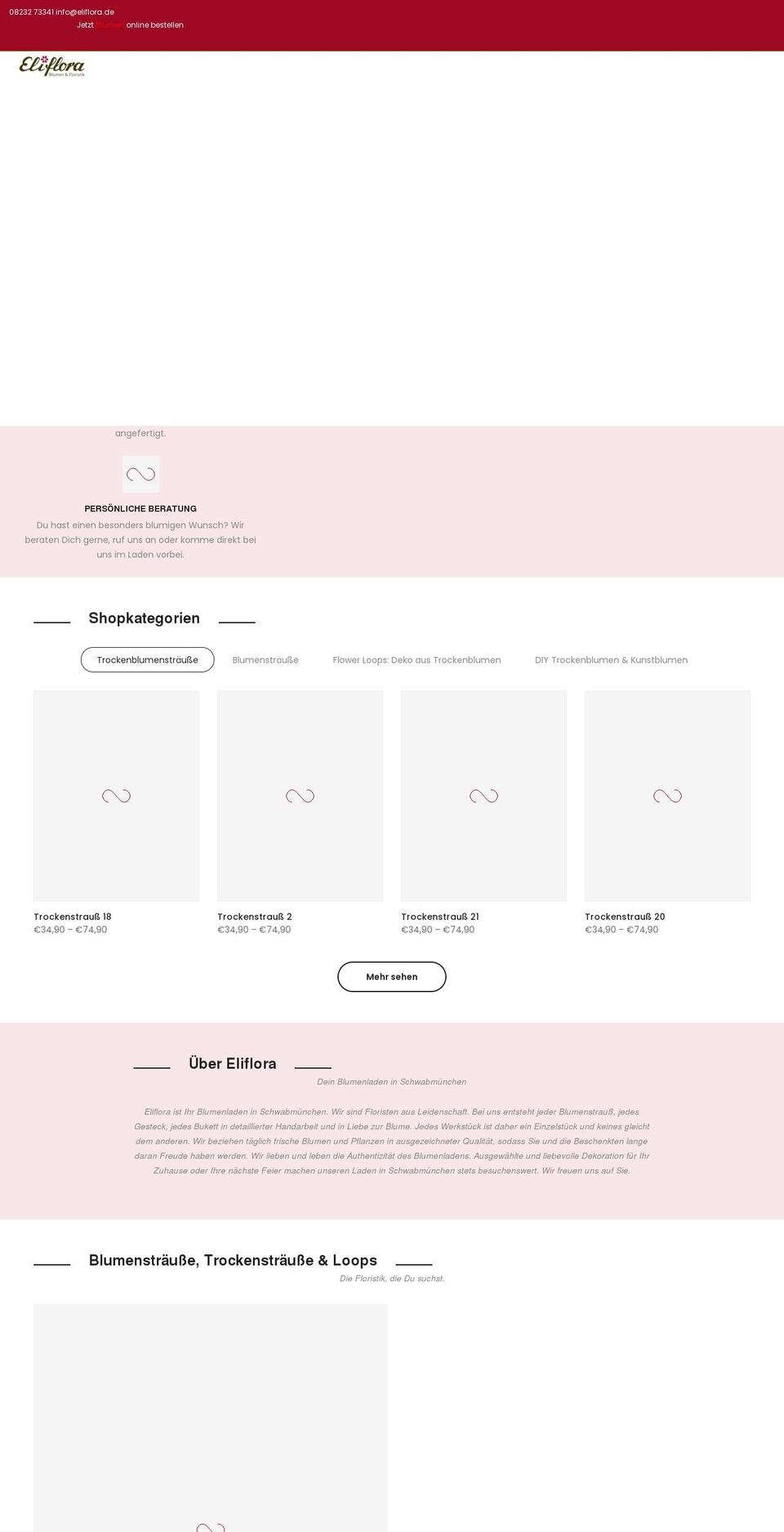 eliflora.de shopify website screenshot