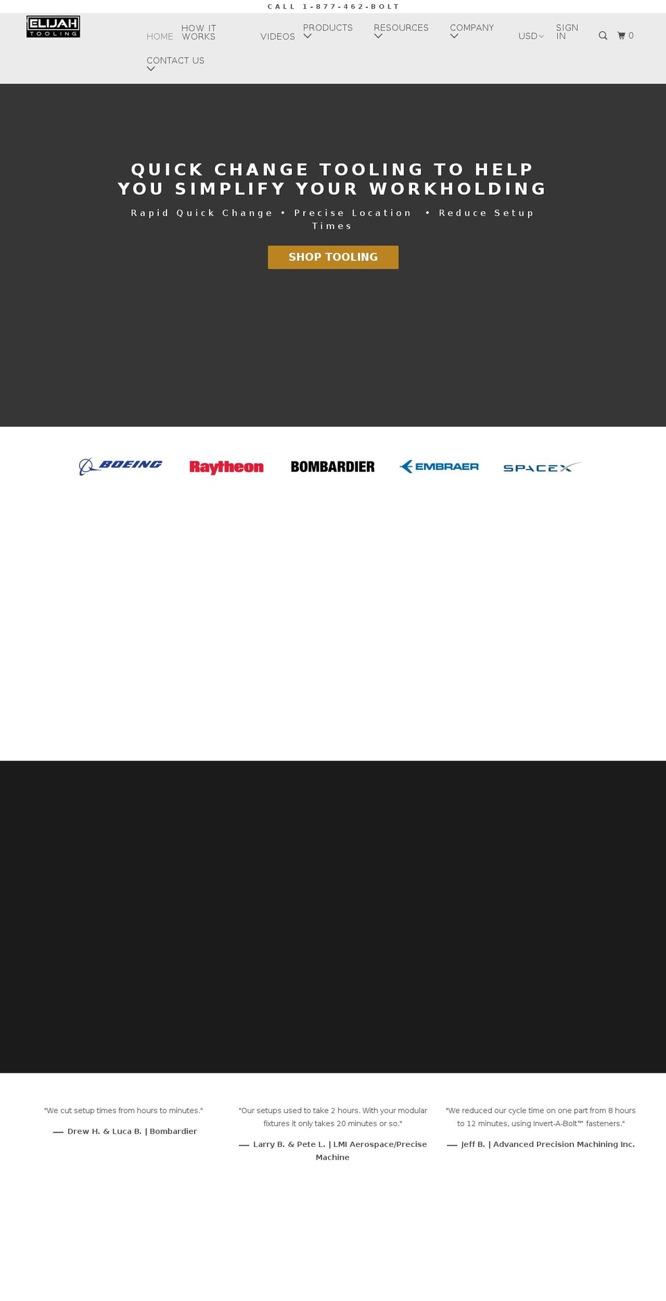 elijahtooling.myshopify.com shopify website screenshot