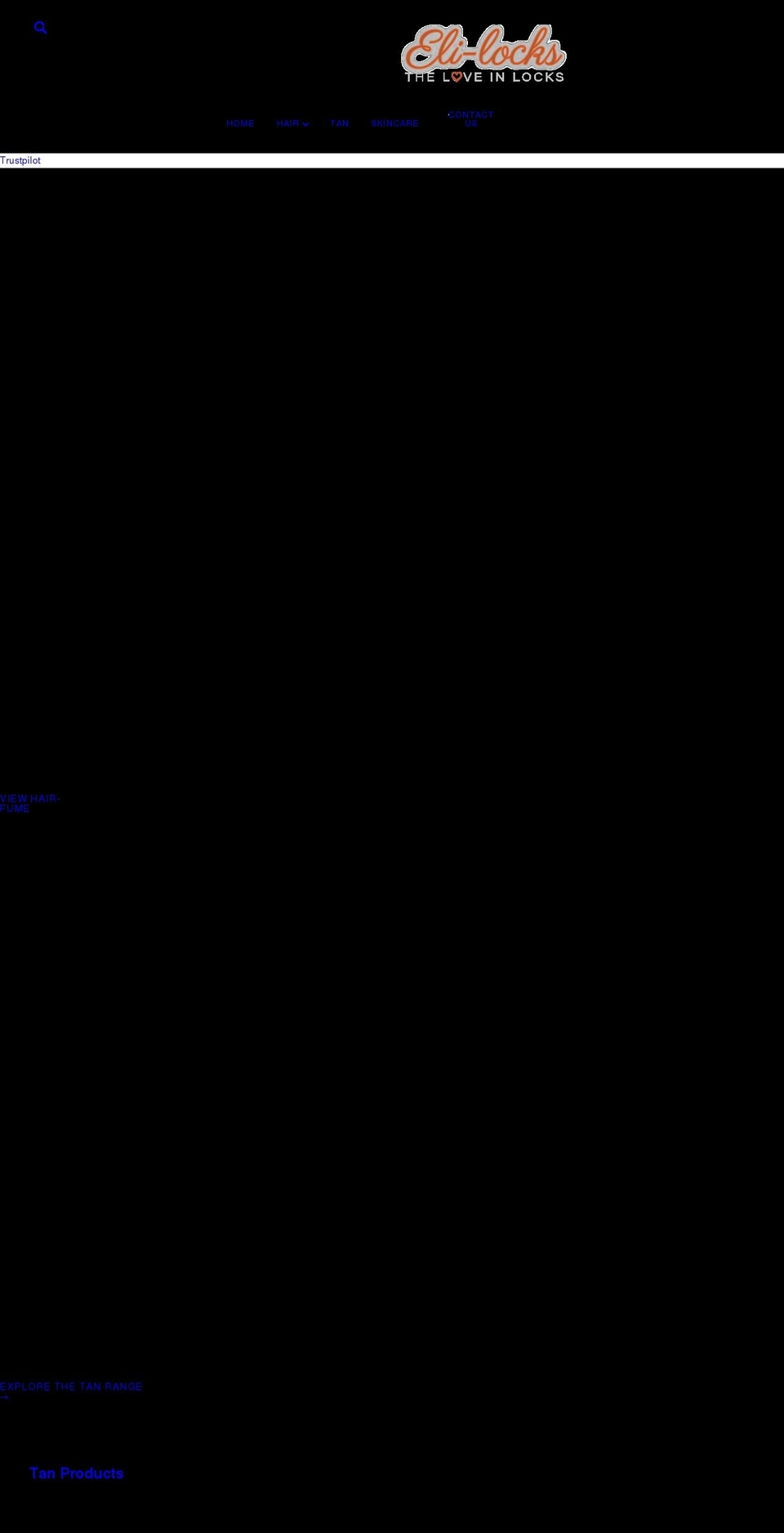 elilocks.co.uk shopify website screenshot