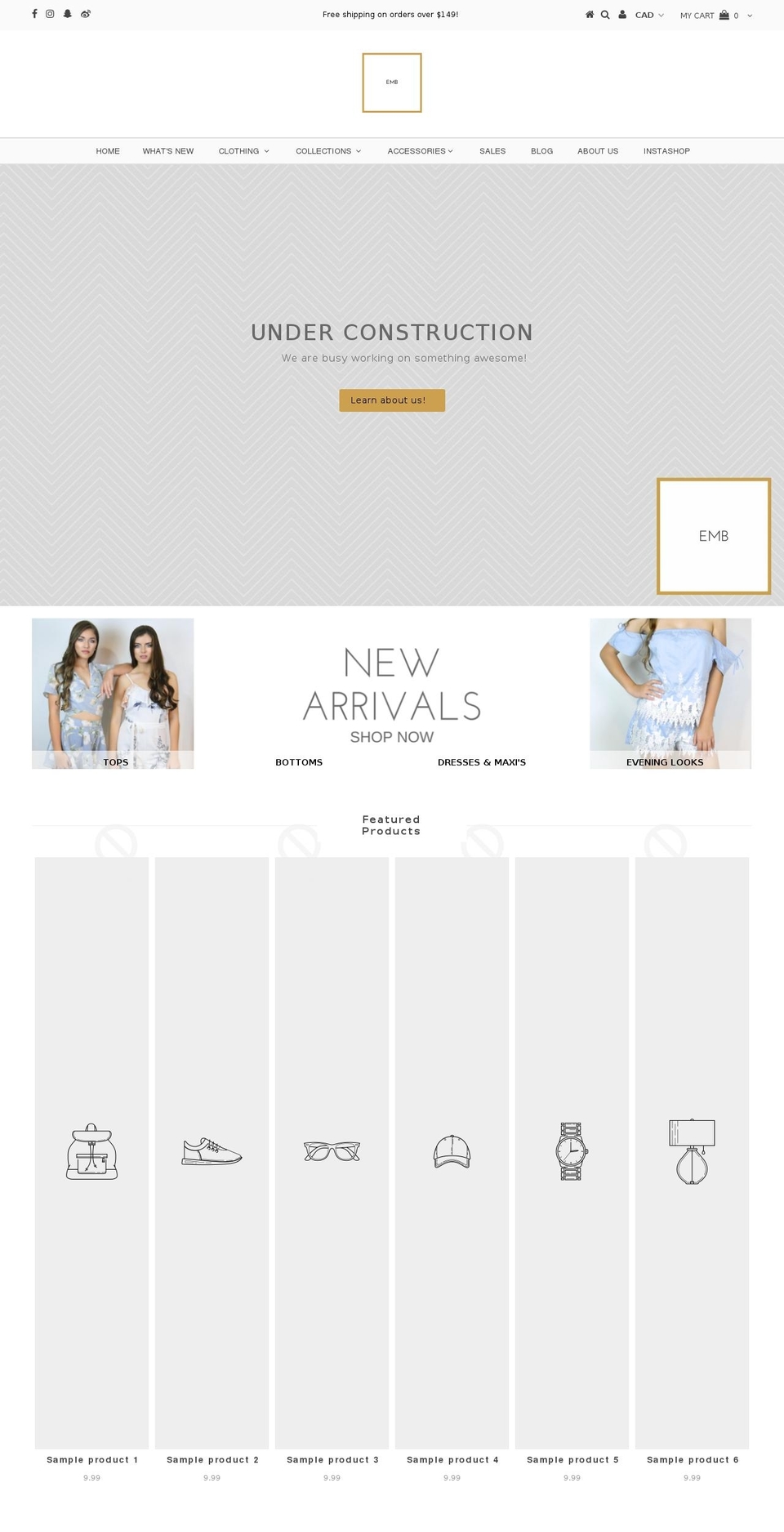 elimbtq.com shopify website screenshot