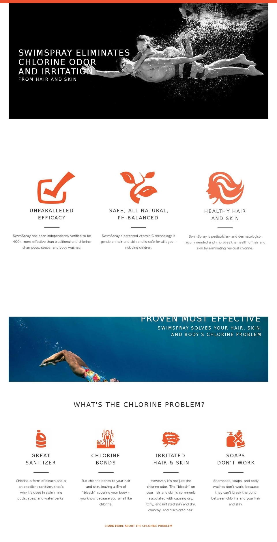 SwimSpray 2015 Shopify theme site example eliminate-chlorine.com