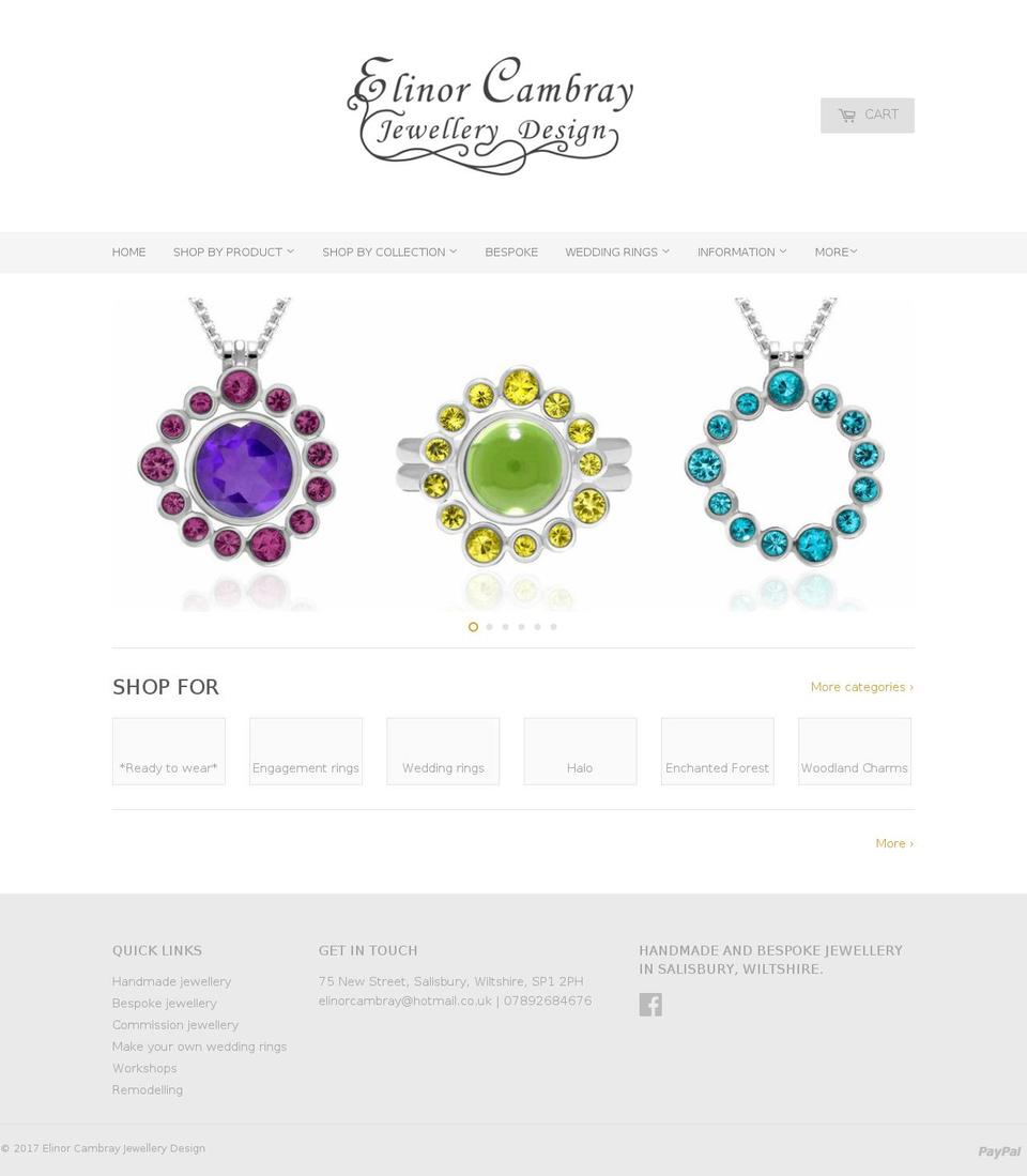 elinorcambray.com shopify website screenshot