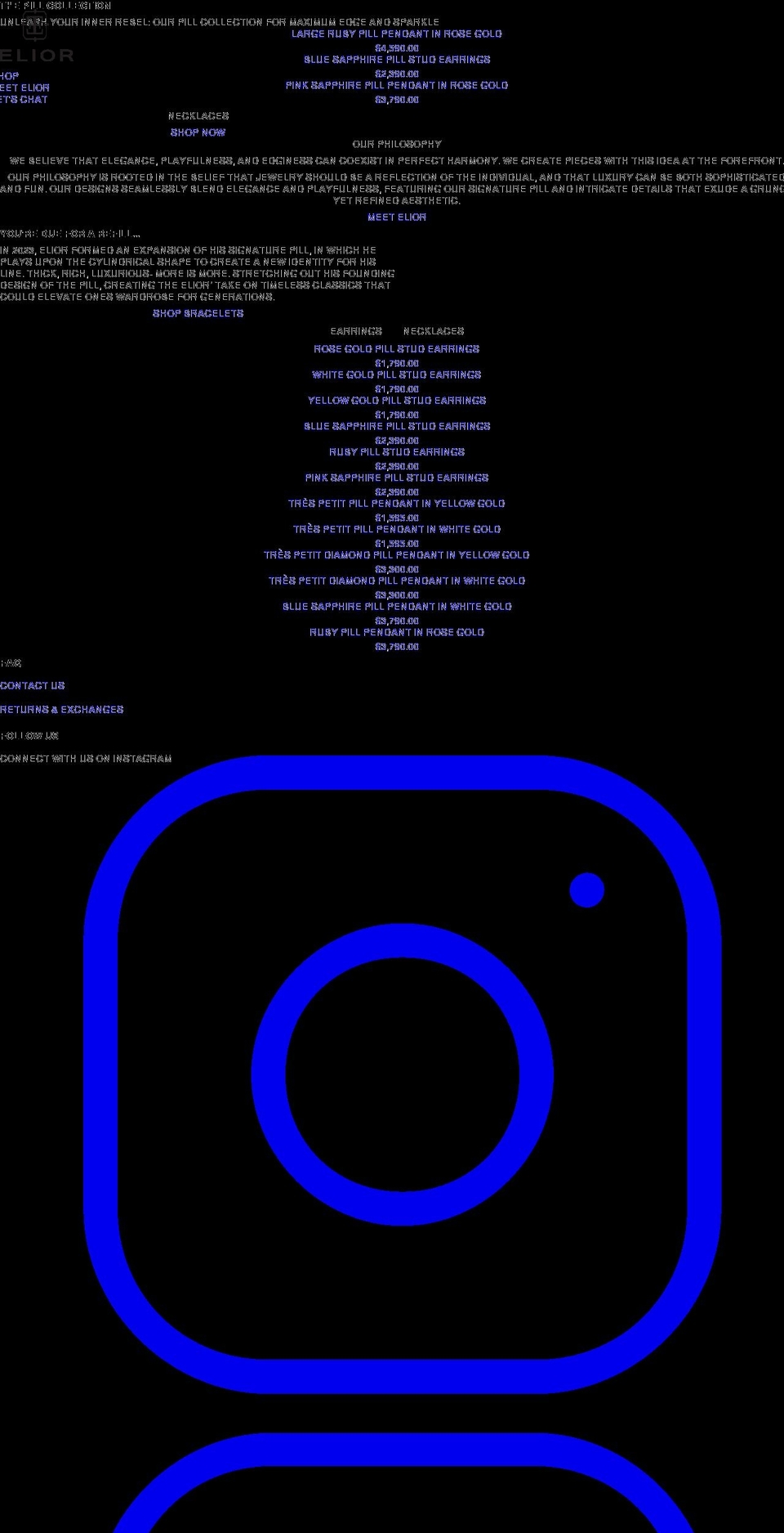 elior-fine-jewelry.myshopify.com shopify website screenshot