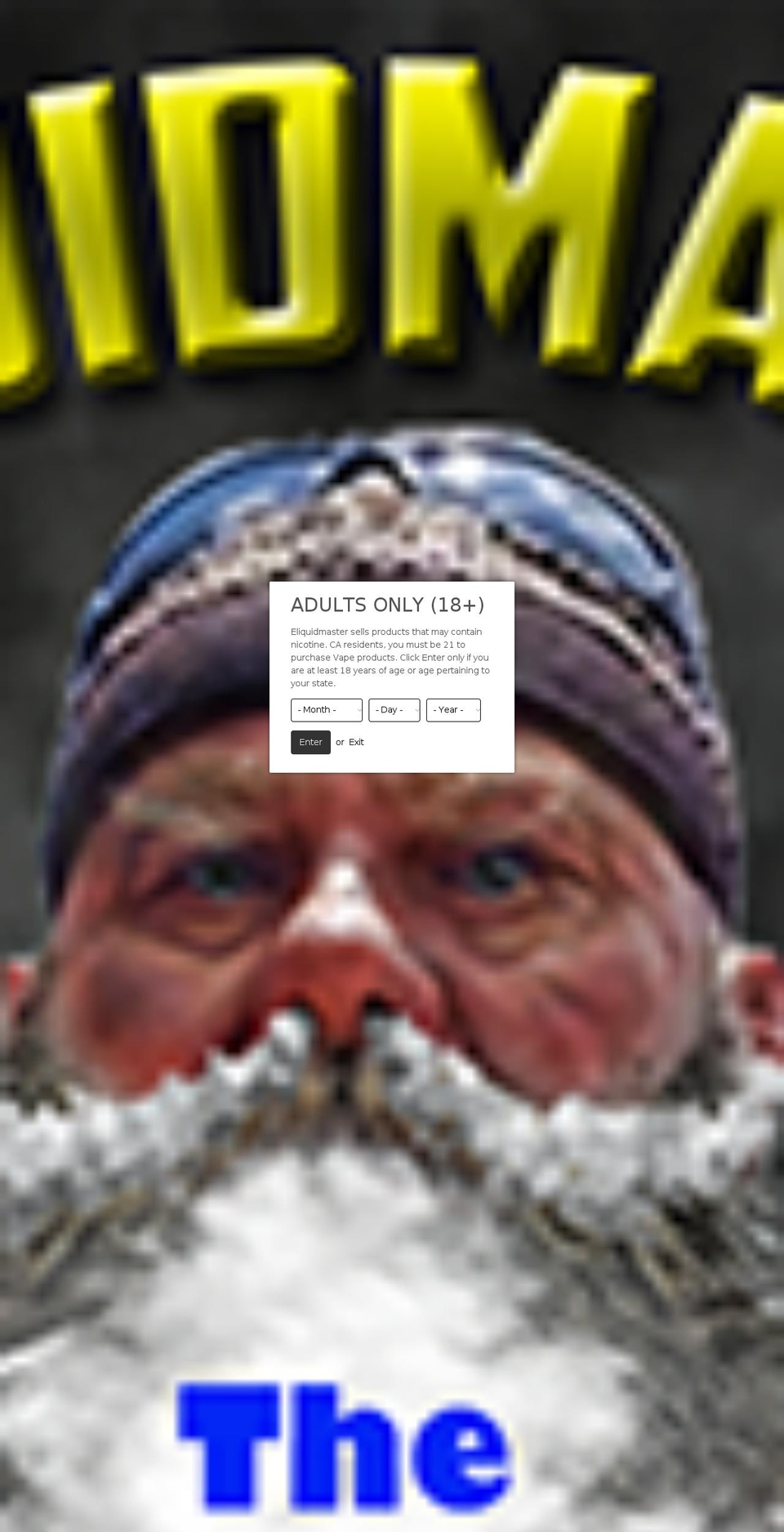 eliquidmaster.com shopify website screenshot