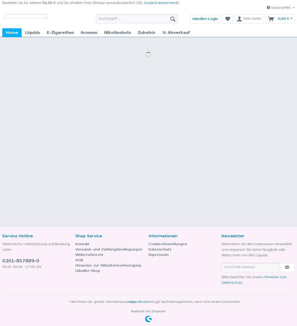 eliquidworld.de shopify website screenshot