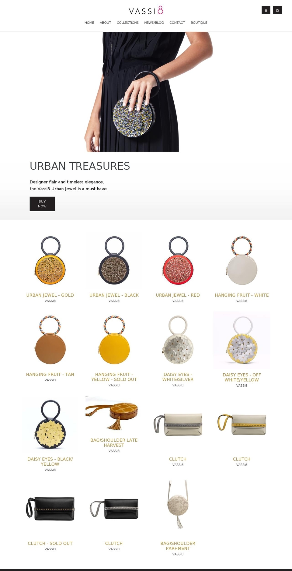 elisabethvassi.com shopify website screenshot