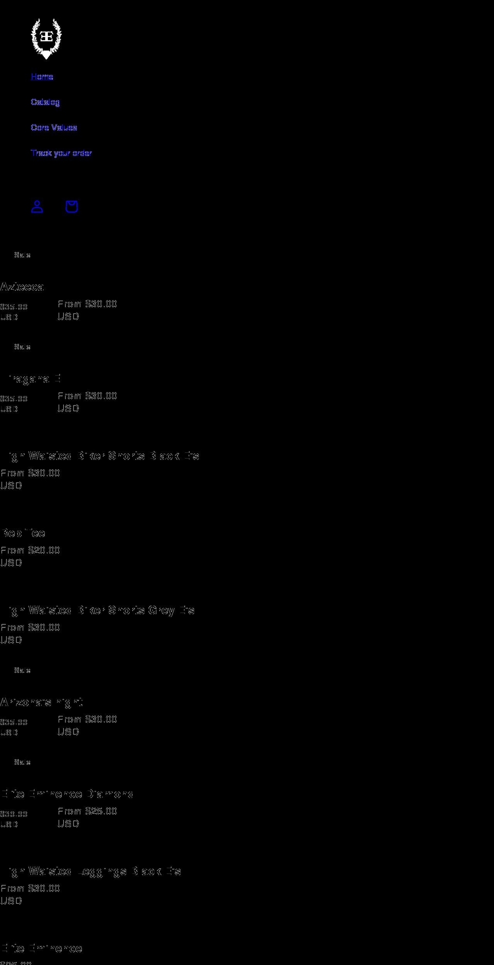 elite-eminence.com shopify website screenshot