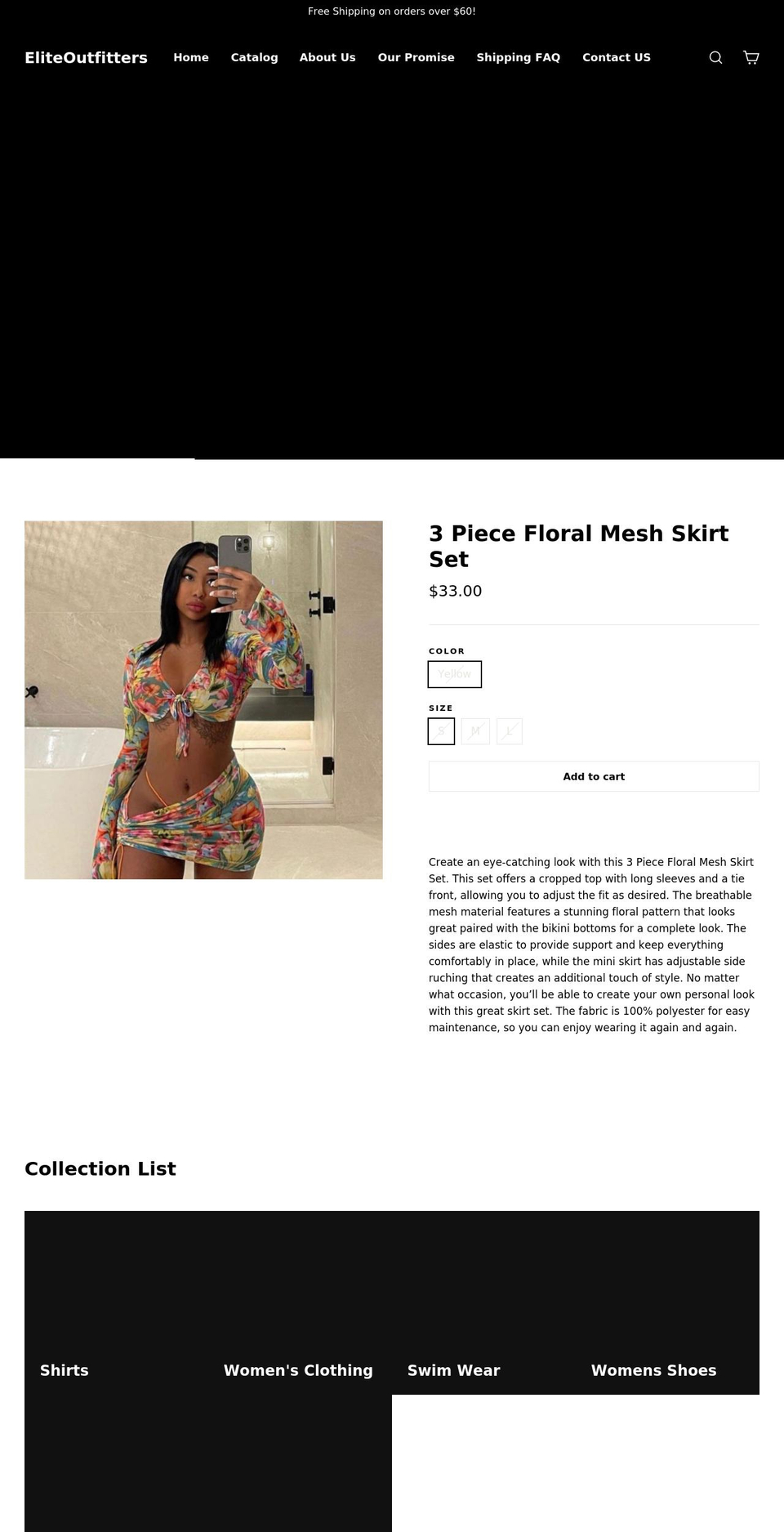 elite-outfitters.com shopify website screenshot