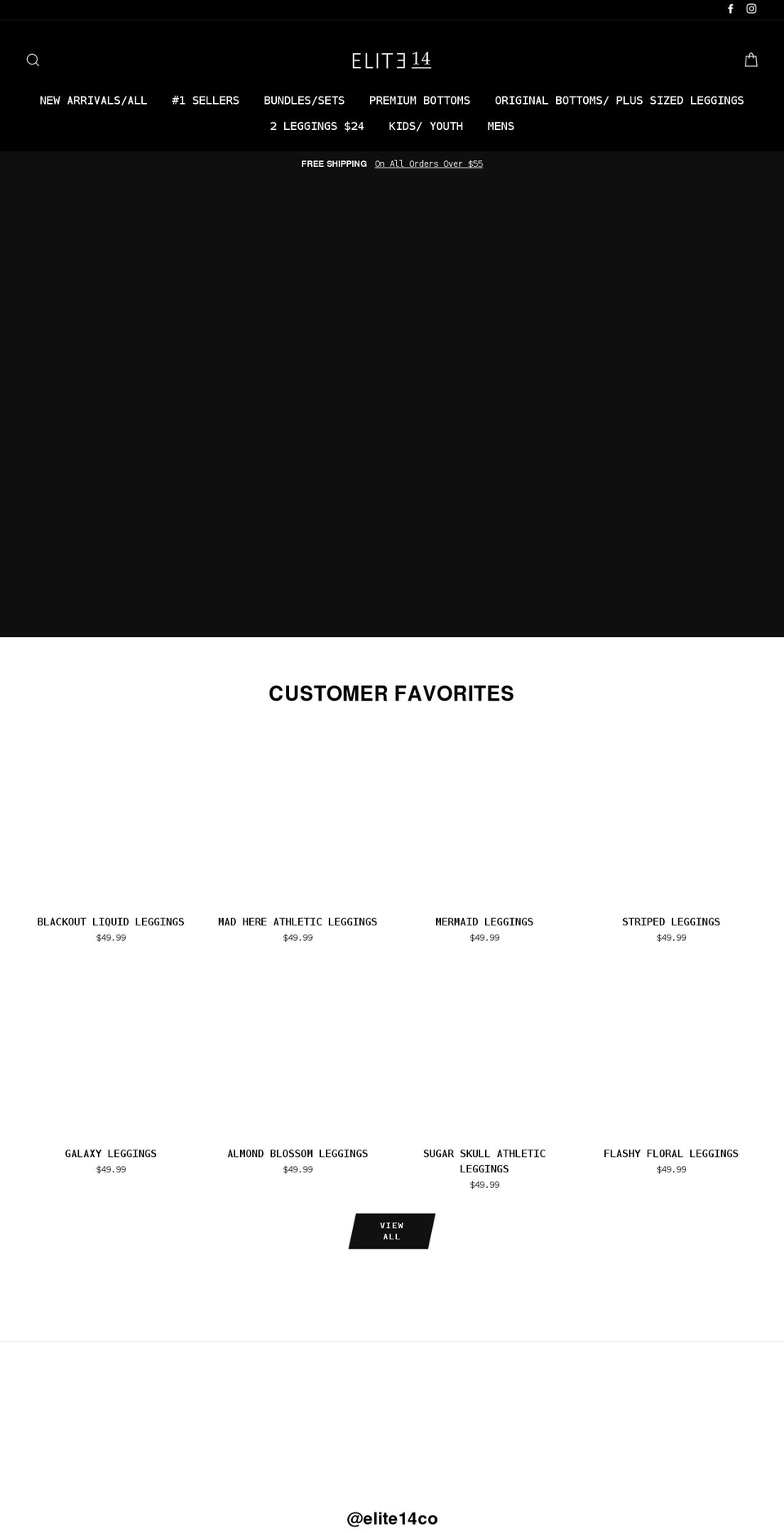 elite14.com shopify website screenshot