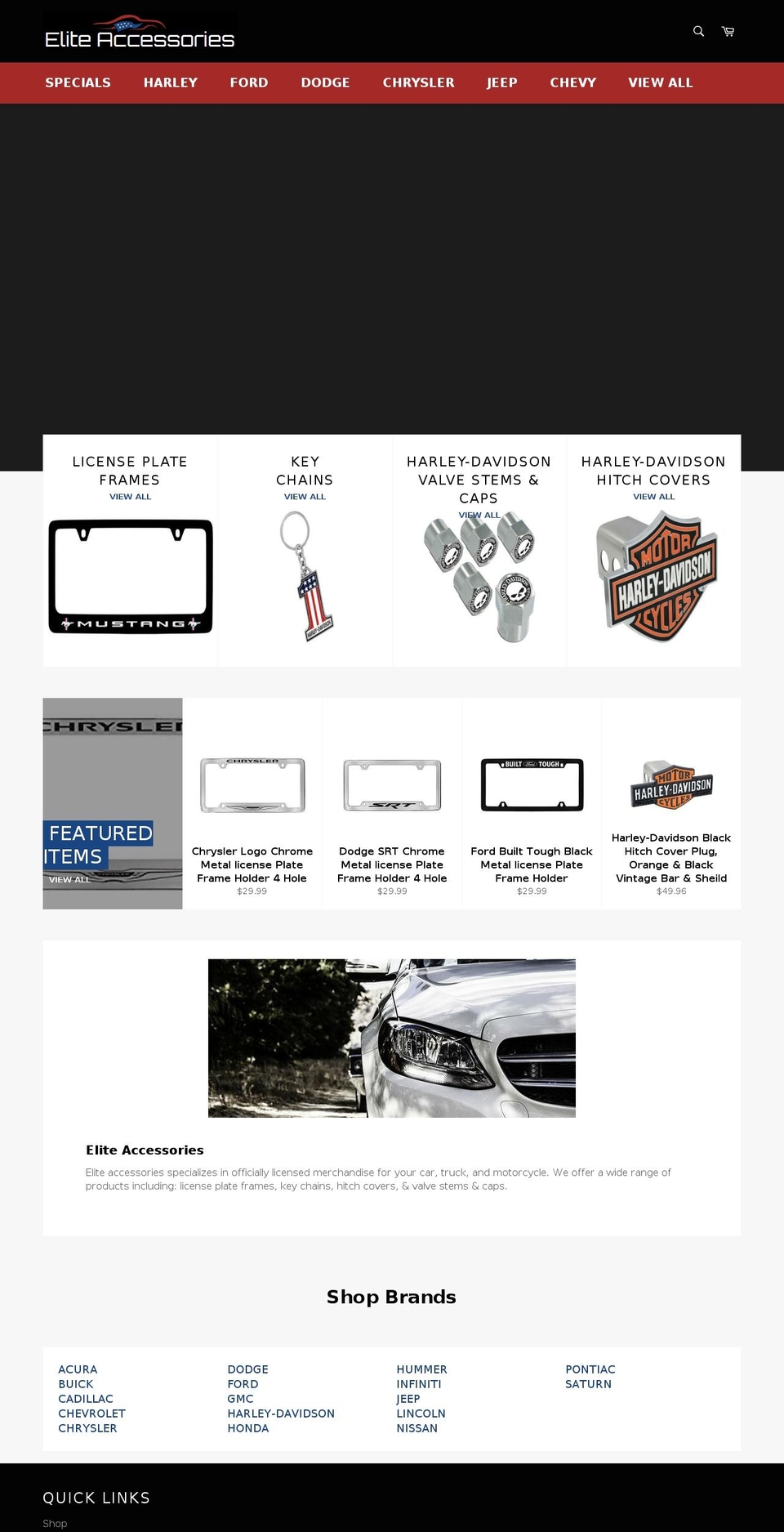 eliteaccessoriesonline.com — Shopify storefront screenshot