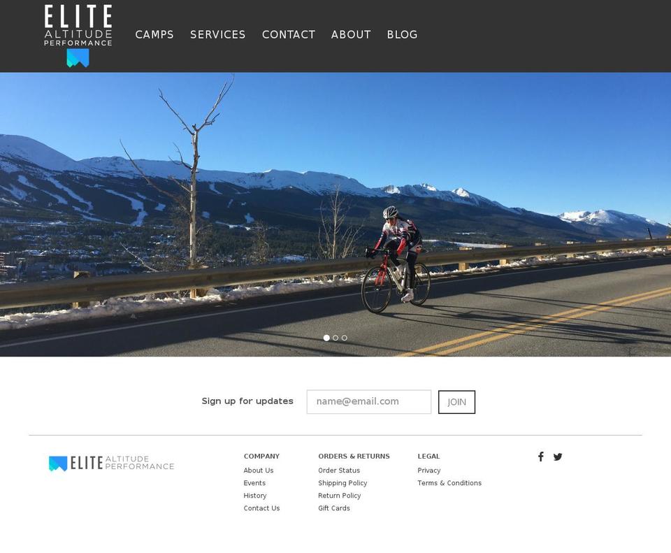 elitealtitudeperformance.com shopify website screenshot