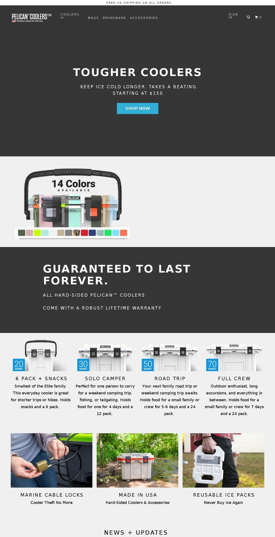 elitecooler.com shopify website screenshot