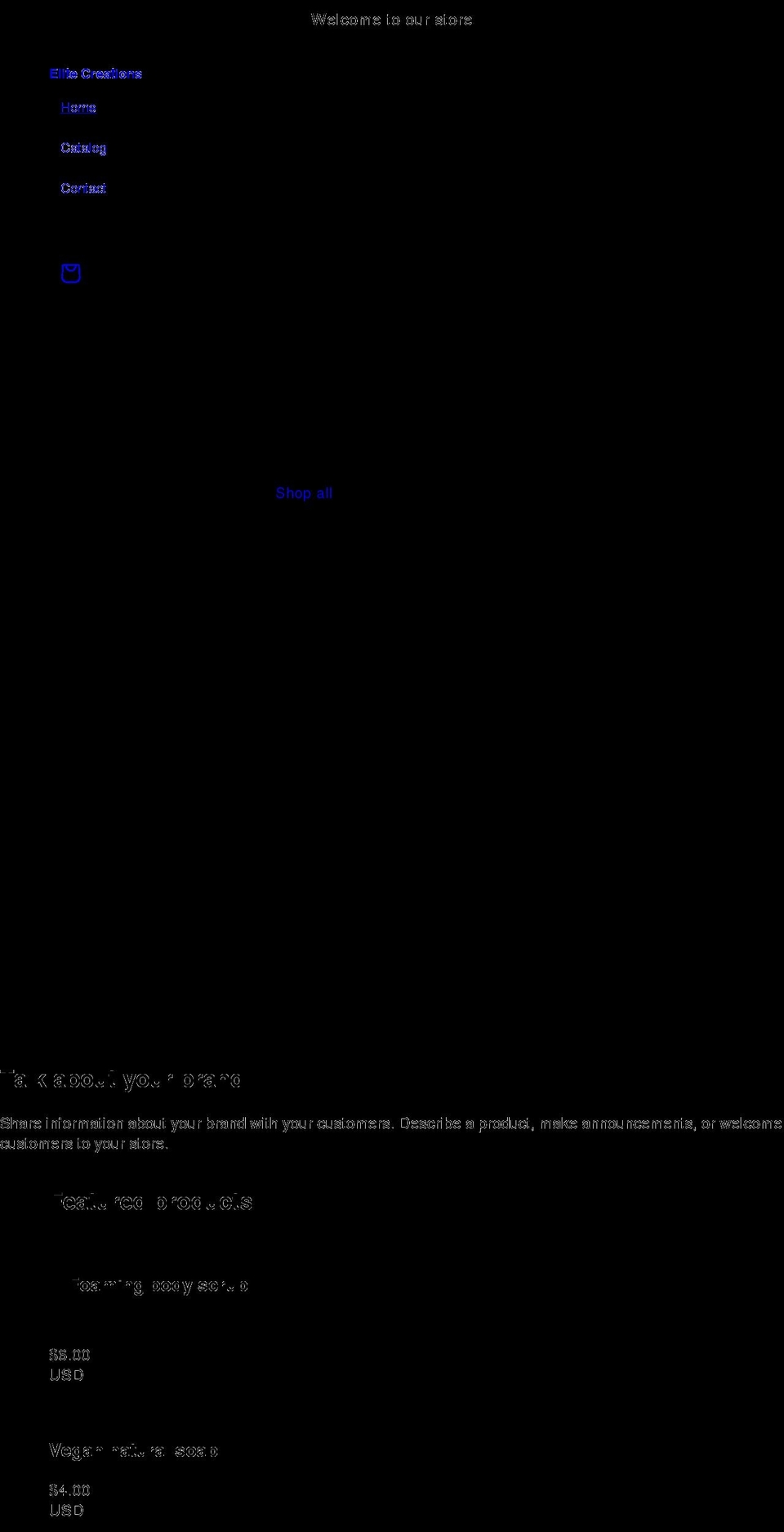 elitecreations.org shopify website screenshot