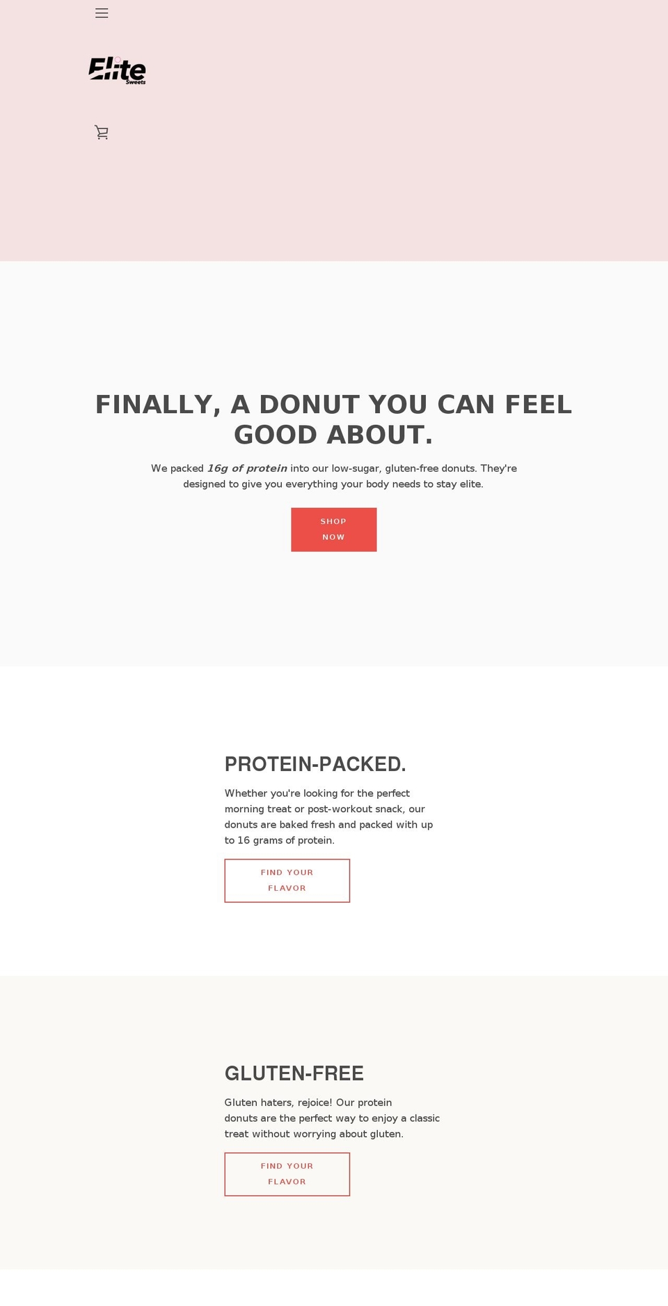 elitedonut.com shopify website screenshot