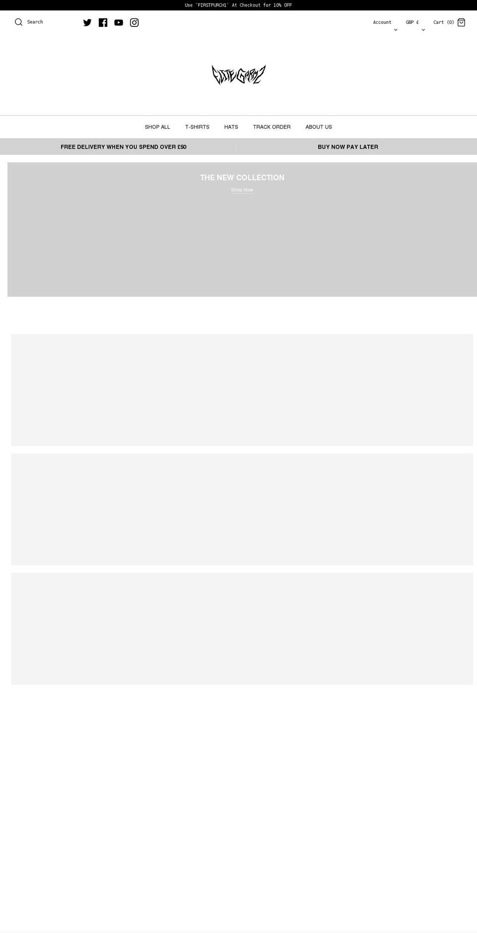 elitegarmz.co.uk shopify website screenshot