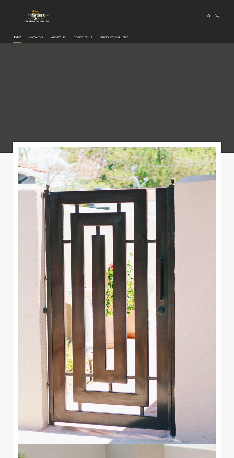 eliteironwork.com — Shopify storefront screenshot