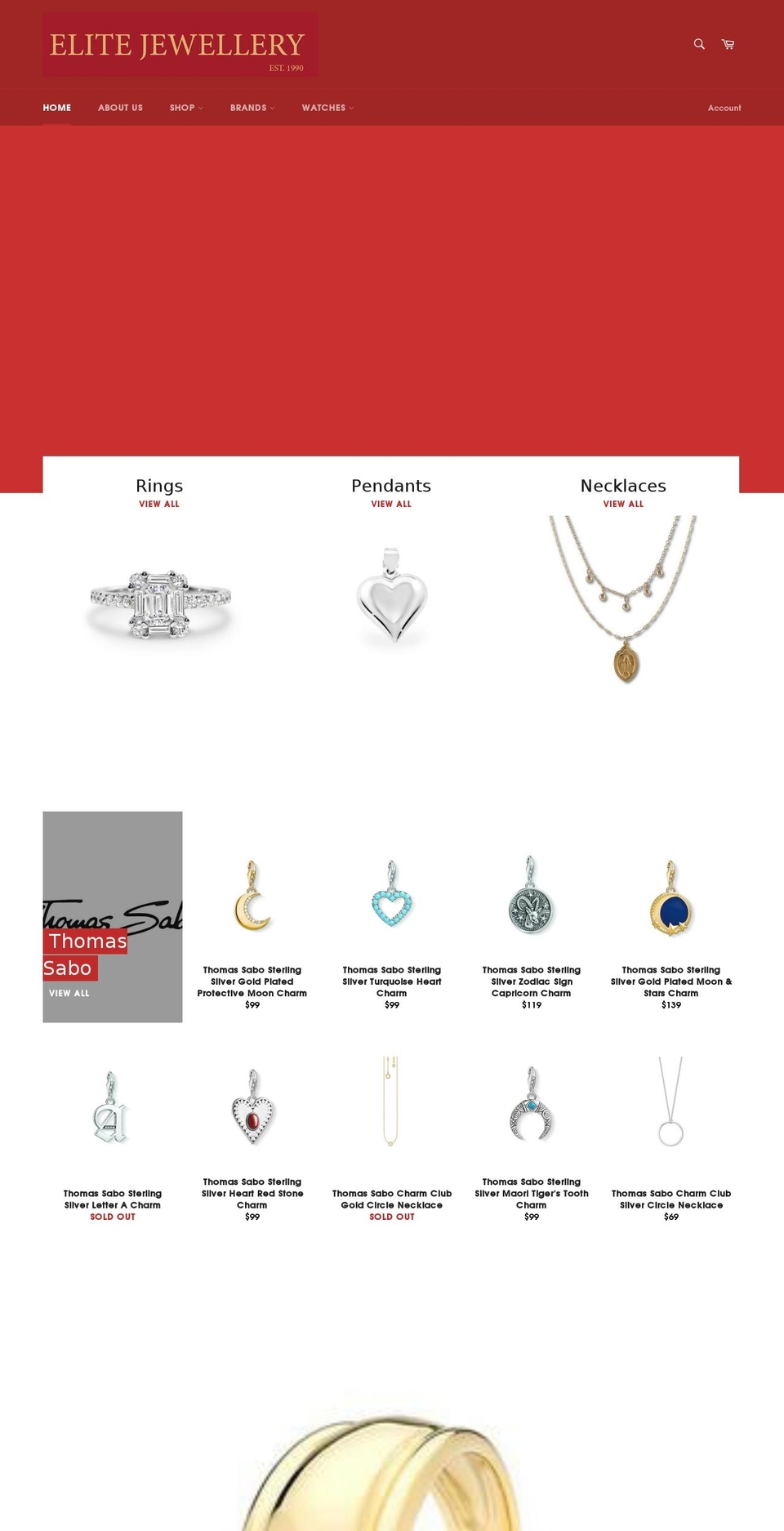 elitejewellery.com.au shopify website screenshot