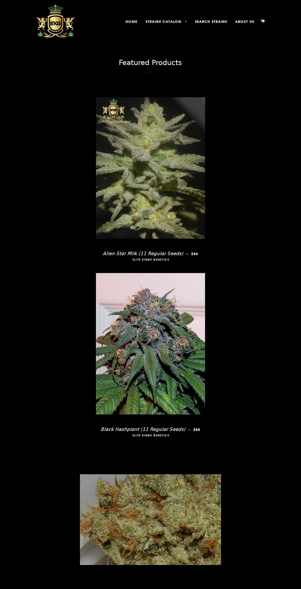 elitekingsgenetics.com shopify website screenshot