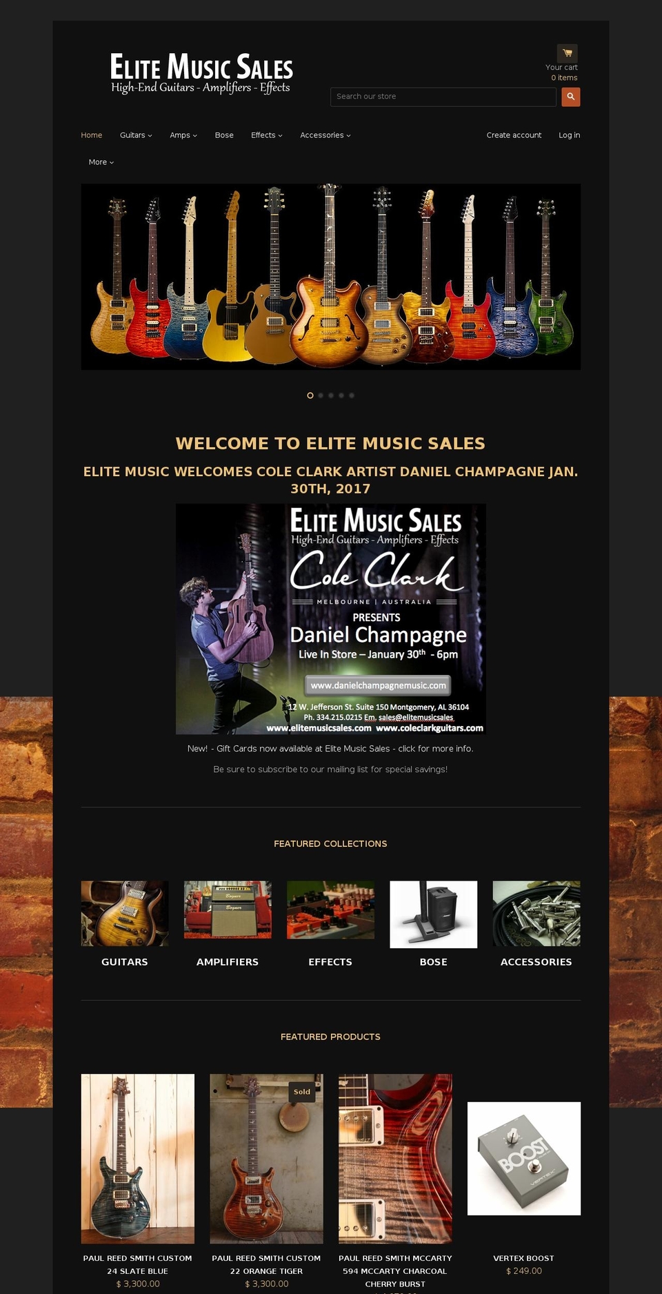 elitemusicsales.com shopify website screenshot