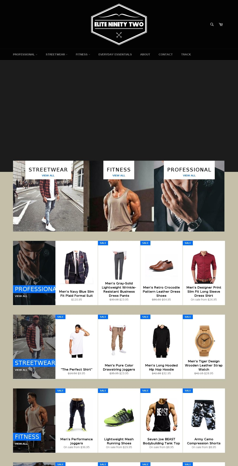 eliteninetytwo.com shopify website screenshot