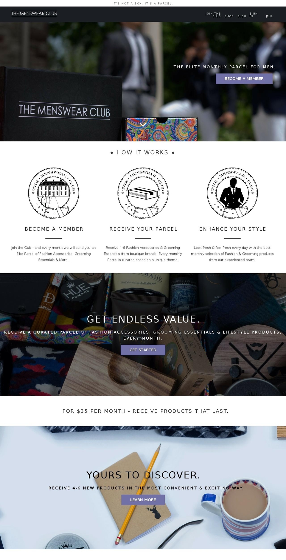 eliteparcel.com shopify website screenshot
