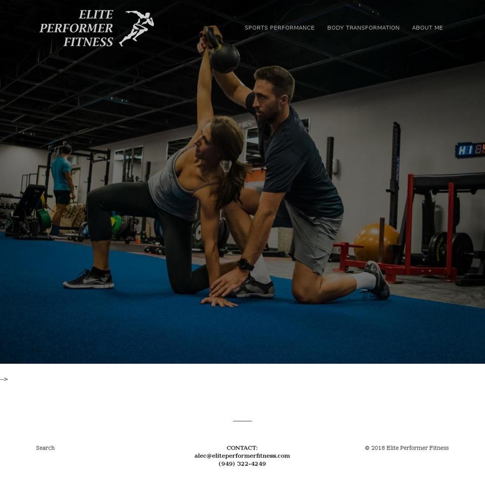 eliteperformerfitness.com shopify website screenshot