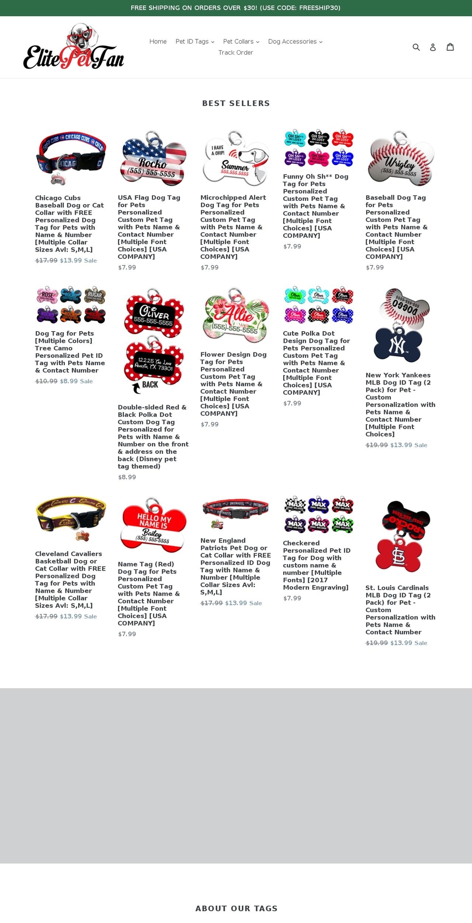 elitepetfan.com shopify website screenshot