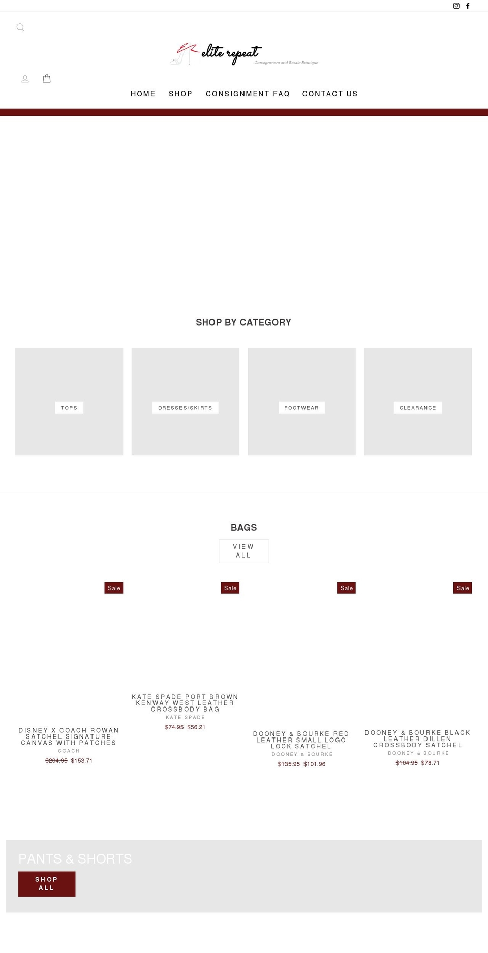 eliterepeatclothing.com shopify website screenshot