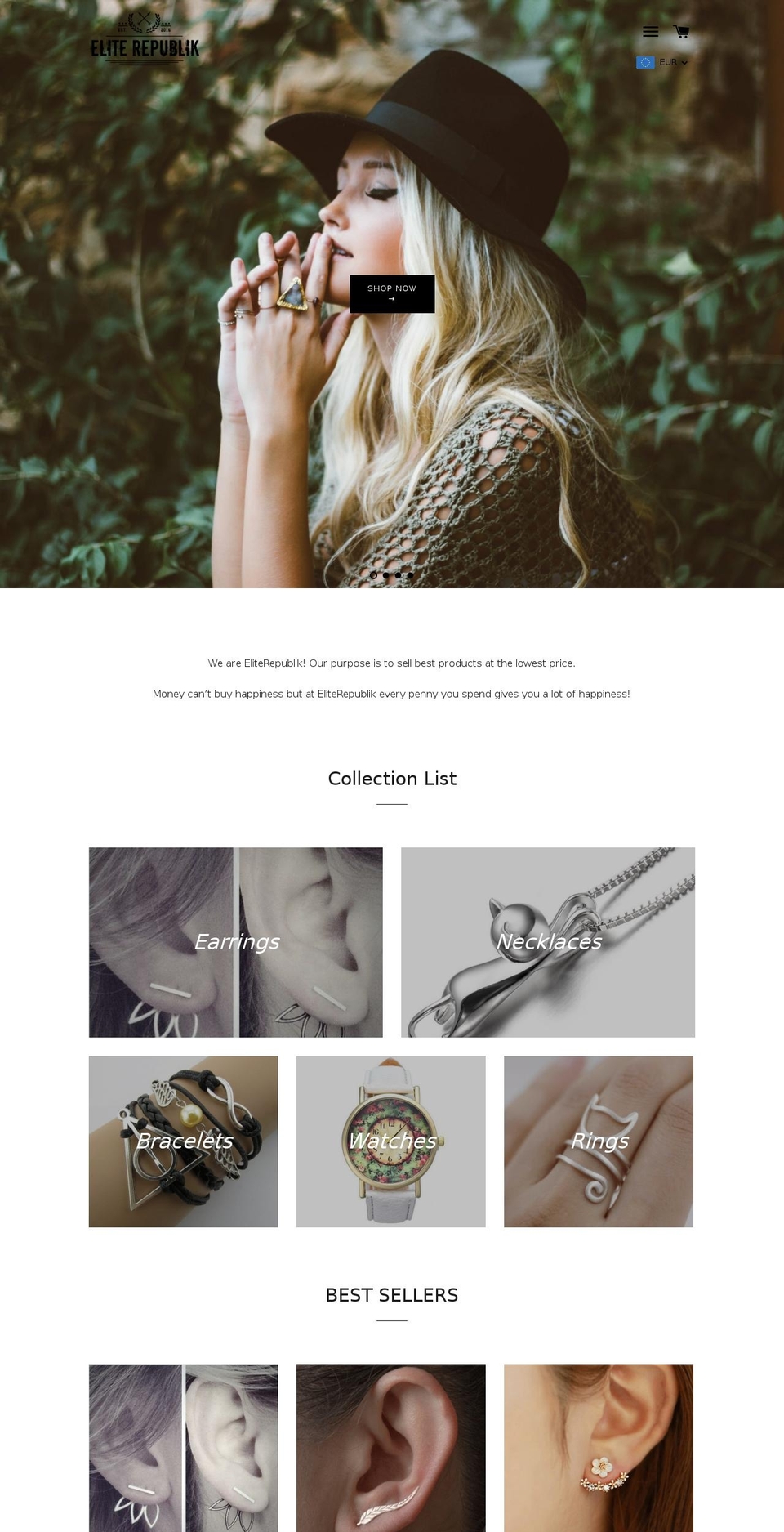 eliterepublic.org shopify website screenshot