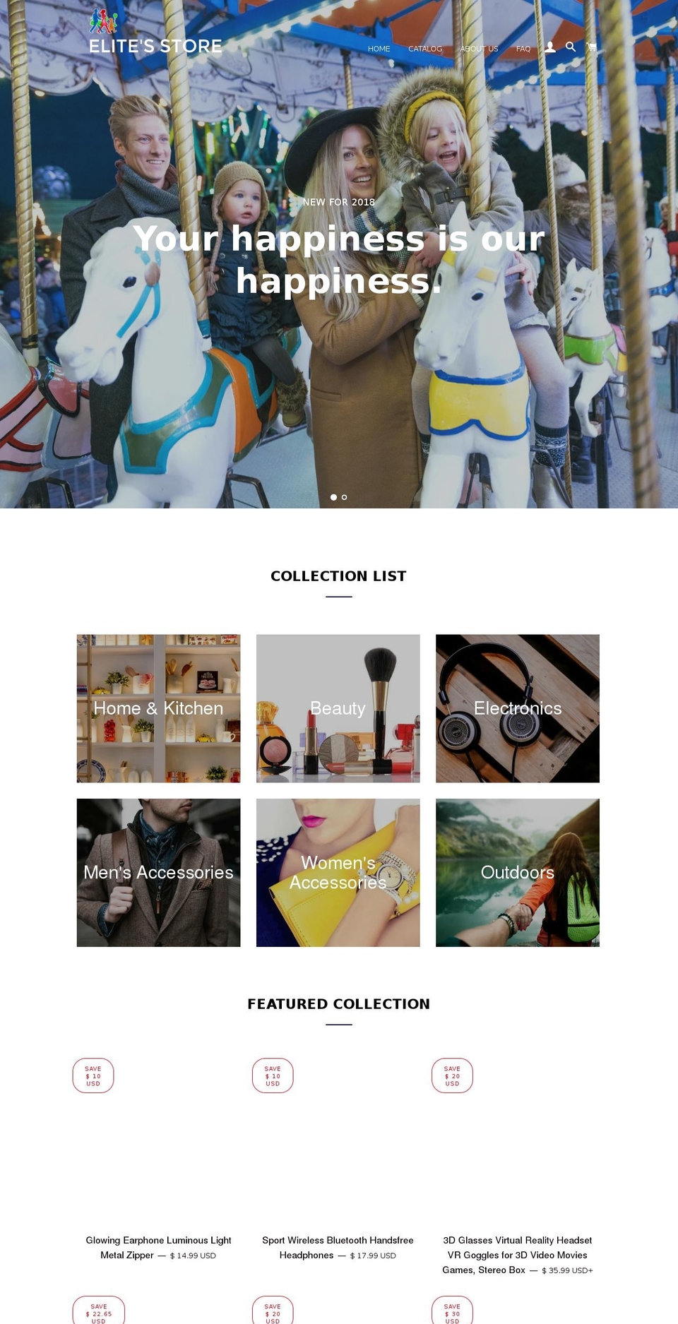 elitesstore.com — Shopify storefront screenshot
