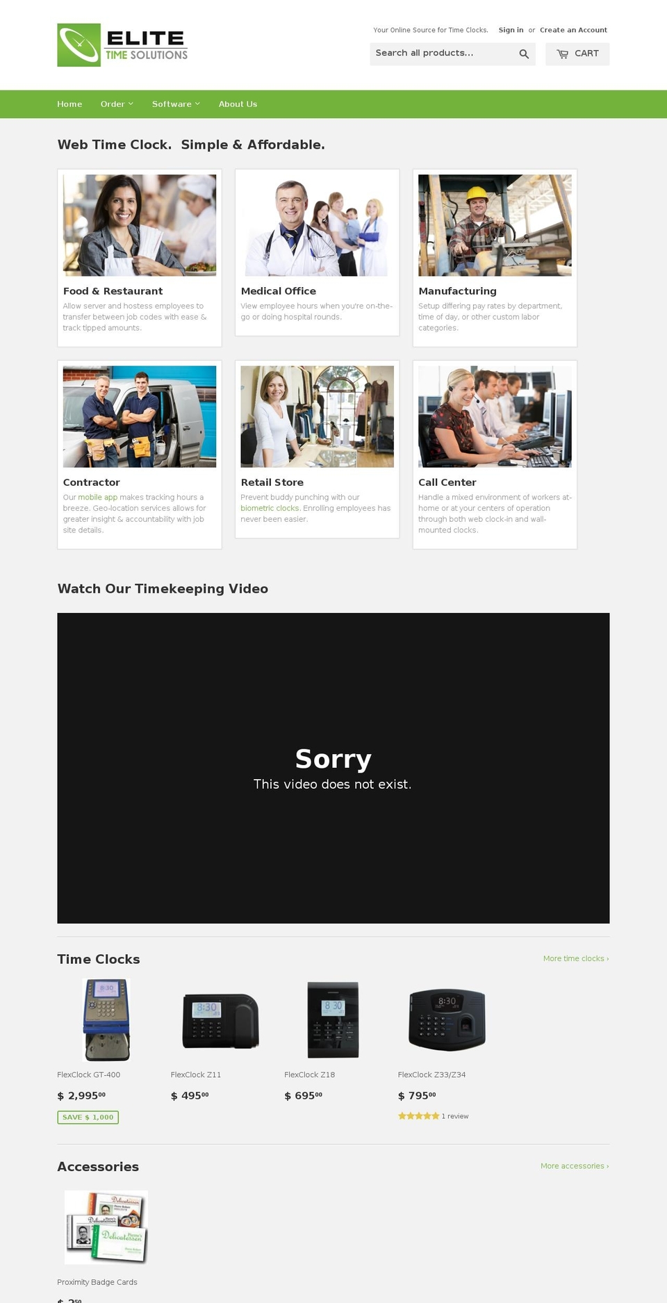 elitetimesolutions.com shopify website screenshot
