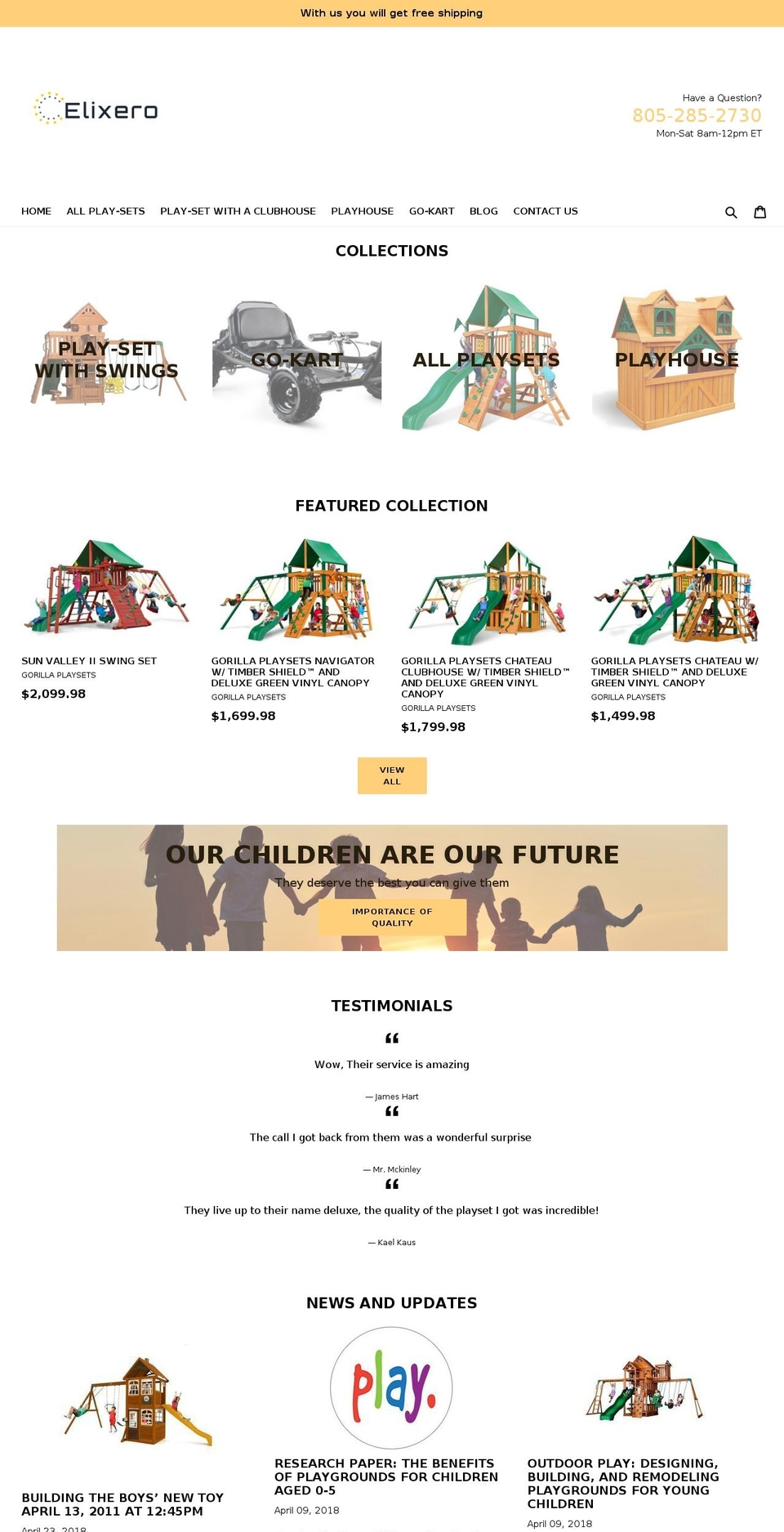 Elixero Shopify theme site example elixero.com