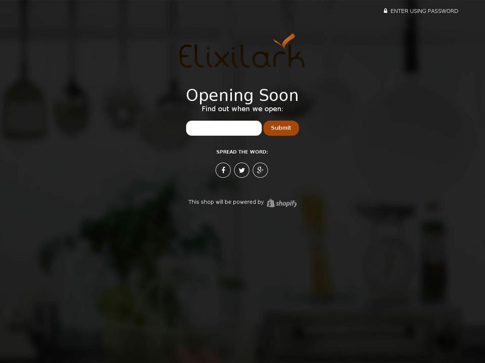 elixilark.com — Shopify storefront screenshot