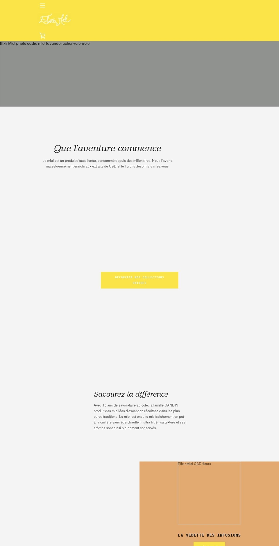 elixirmiel.com shopify website screenshot
